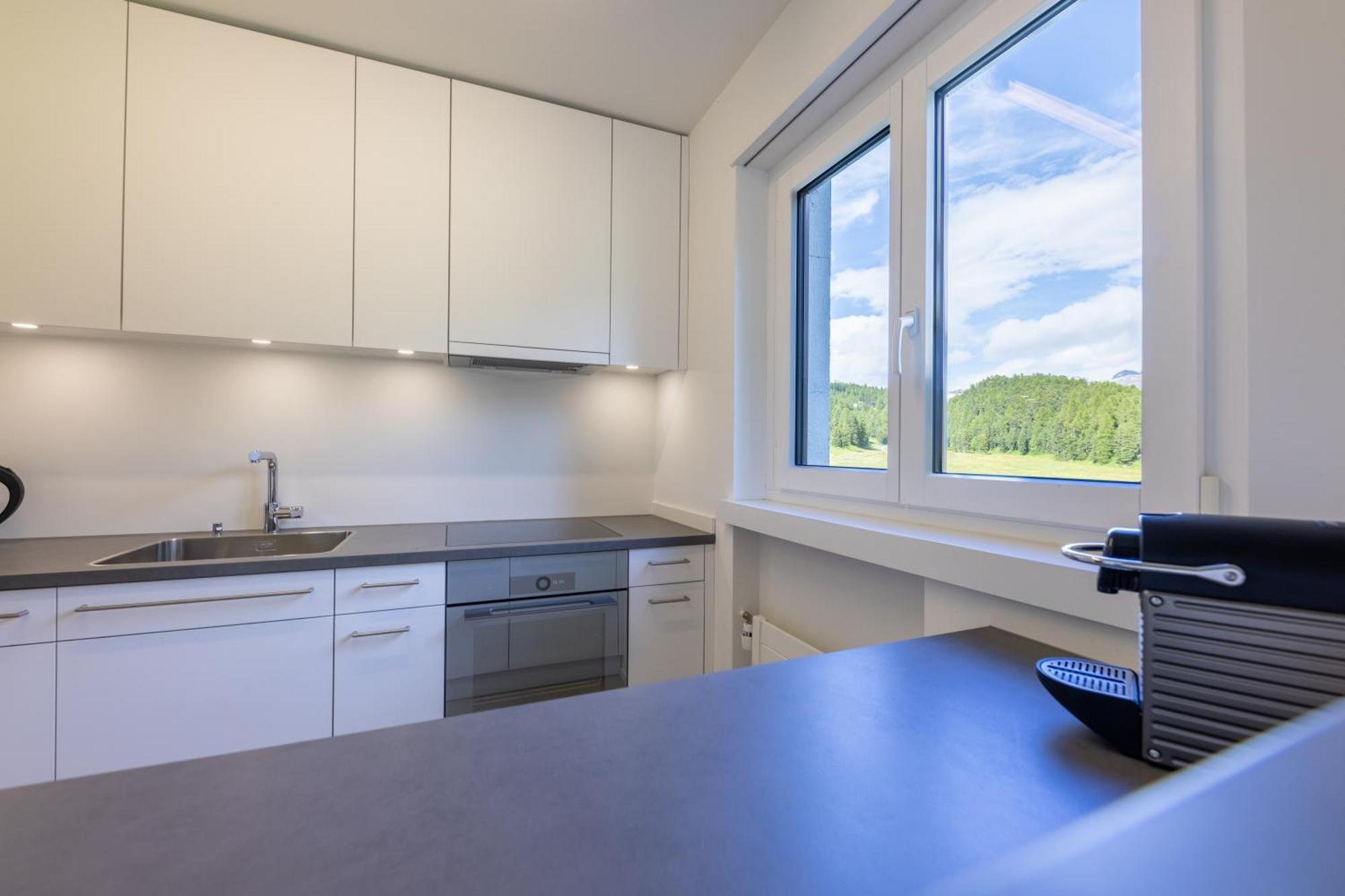 Cosy Apartment Facing Piz Rosatsch St. Moritz Bagian luar foto